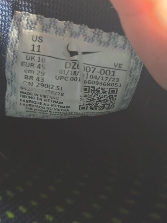 Mens Nike Air Zoom Pegasus 40 Athletic Shoes Seattle Seahawks US Size 11 main image 4